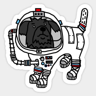 Sci Fi Dog Astronaut Space General Fergus Sticker